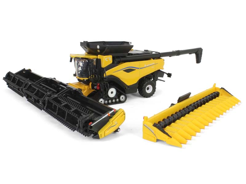 New Holland CR11 Tracked Combine w/ Corn Head & Draper Head 2025 Farm Show Diecast 1:64 Scale Model - ERTL 61022