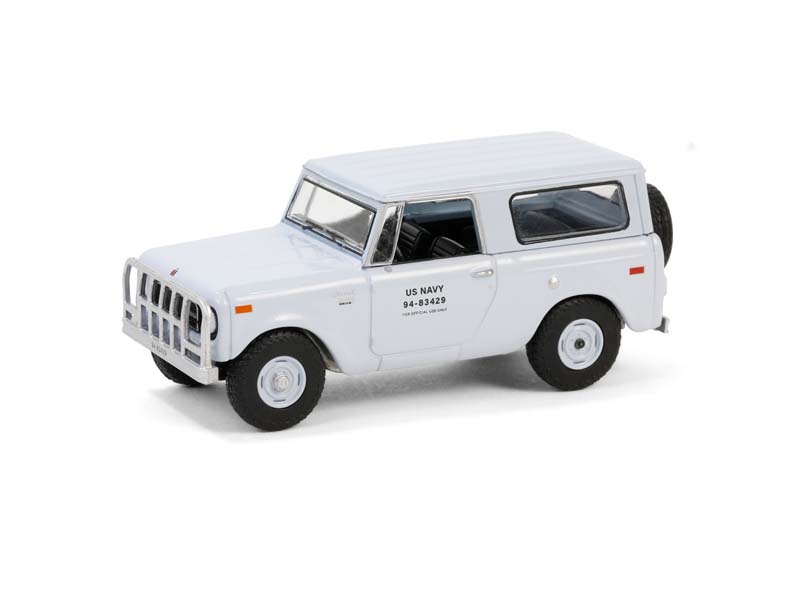 PRE-ORDER 1970 Harvester Scout – U.S. Navy (Battalion 64 Series 4) Diecast 1:64 Scale Model - Greenlight 61040D