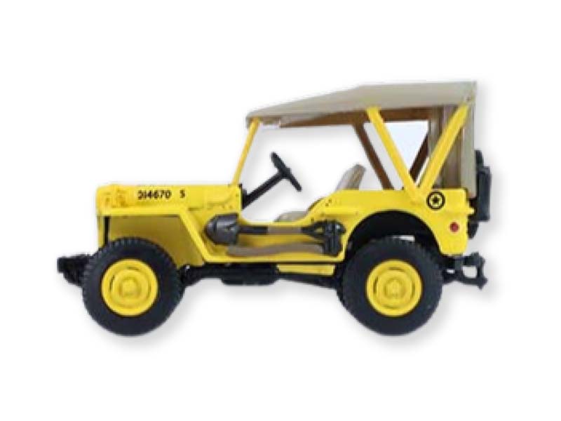 PRE-ORDER - 48 PACK 1942 Willys MB Jeep - Control Jeep - U.S. Air Force (Battalion 64 Series 6) Diecast 1:64 Scale Model - Greenlight 61060A