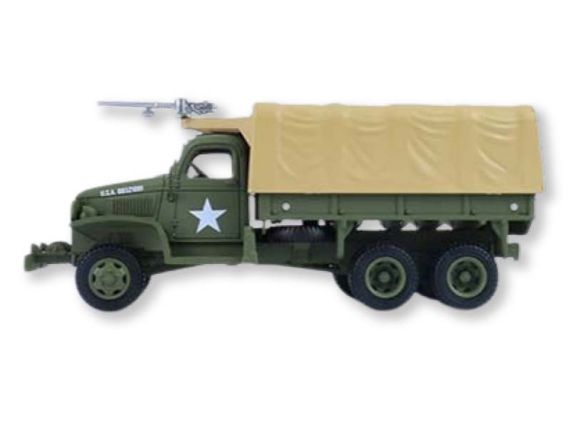 PRE-ORDER 1944 GMC CCKW 353 A1 2.5T Truck - U.S. Army WWII (Battalion 64 Series 6) Diecast 1:64 Scale Model - Greenlight 61060C
