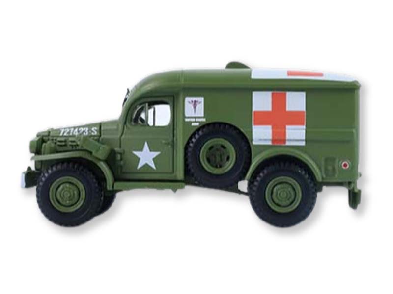 PRE-ORDER 1944 Dodge WC 54 4X4 Ambulance - U.S. Army WWII (Battalion 64 Series 6) Diecast 1:64 Scale Model - Greenlight 61060D