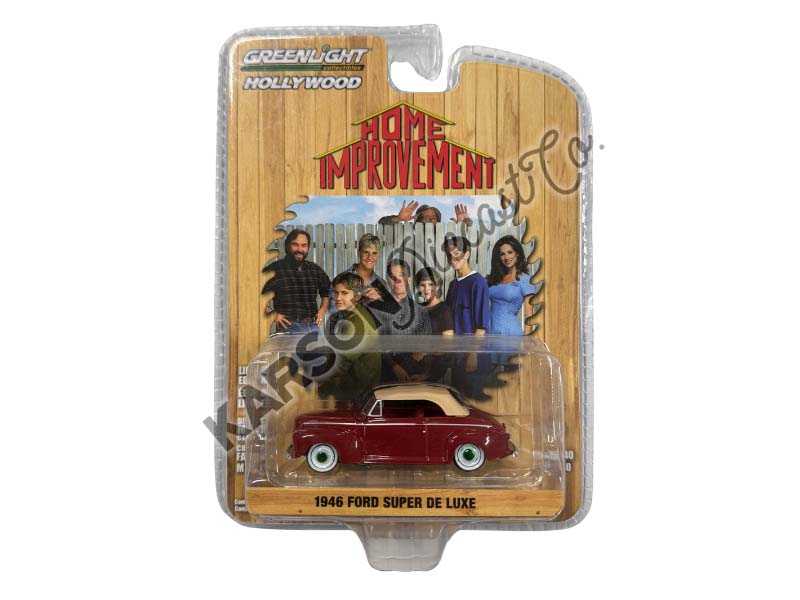 CHASE 1946 Ford Super De Luxe Convertible - Home Improvement 1991-99 TV Series (Hollywood Series 40) Diecast 1:64 Scale Model - Greenlight 62010C