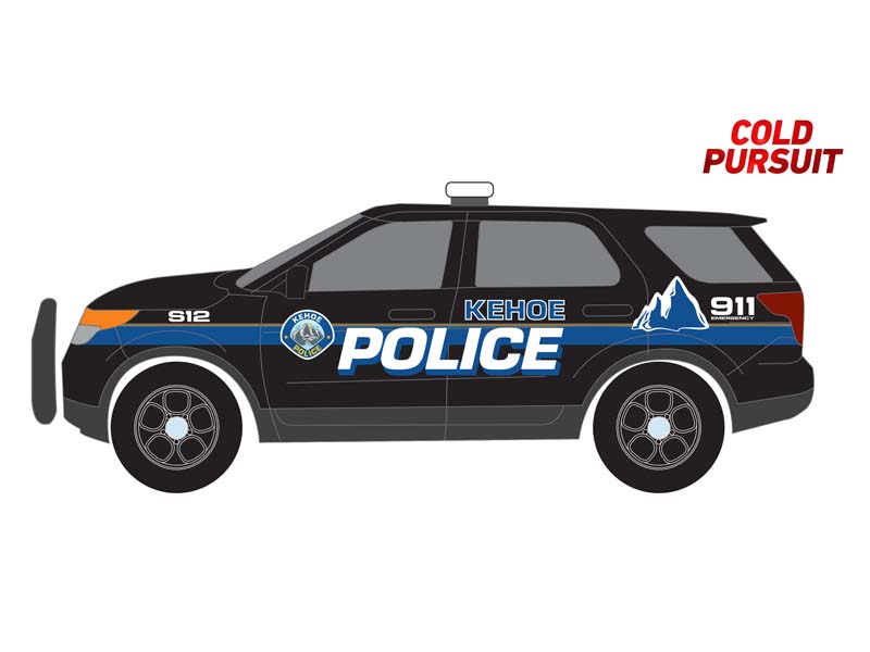2013 Ford Police Interceptor Utility - Kehoe Police - Cold Pursuit 2019 (Hollywood) Series 40 Diecast 1:64 Scale Model - Greenlight 62010F