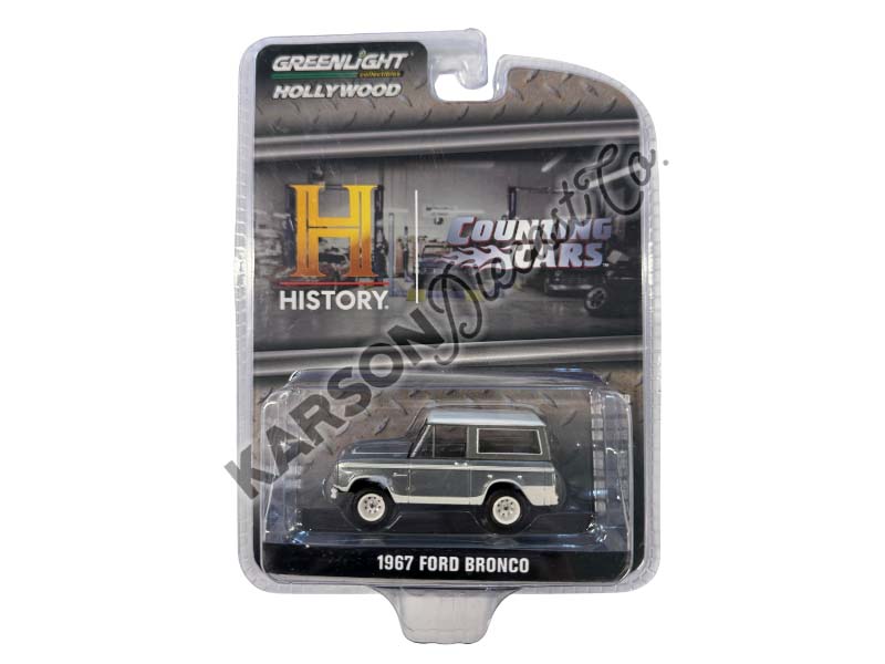 RAW CHASE 1967 Ford Bronco - Counting Cars (Hollywood Series 42) Diecast 1:64 Scale Model - Greenlight 62030E