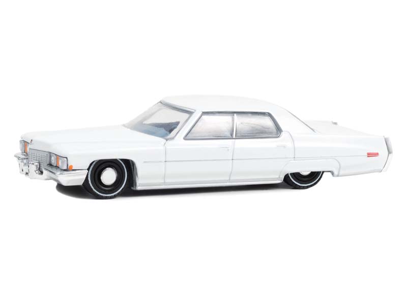 1972 Cadillac Sedan deVille - Cotillion White (California Lowriders Series 3) Diecast 1:64 Scale Model - Greenlight 63040D