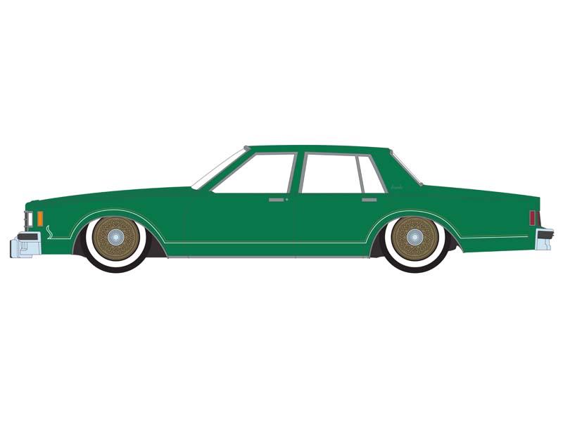 1985 Chevrolet Impala - Bright Green Metallic (California Lowriders) Series 4 Diecast 1:64 Scale Model - Greenlight 63050F