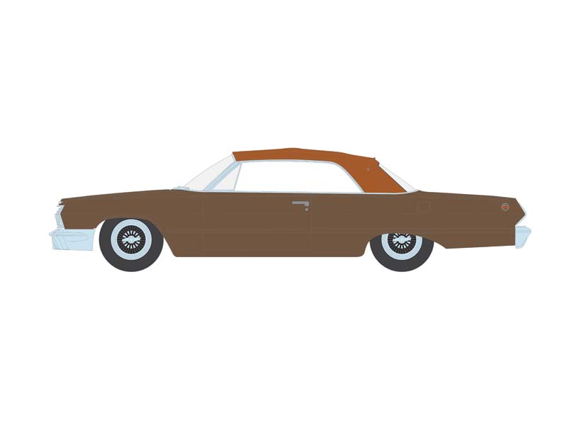 PRE-ORDER 1963 Chevrolet Impala SS Convertible Top Up - Bronze Metallic (California Lowriders Series 6) Diecast 1:64 Scale Model - Greenlight 63070C