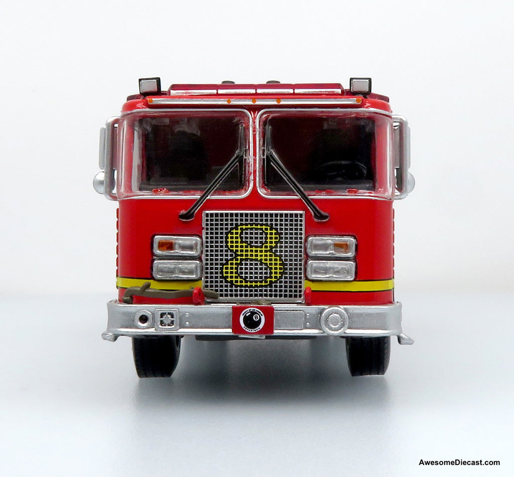 KME Predator Fire Engine: LACFD - Engine 8 Diecast 1:64 Scale Model - Iconic Replicas 64-0455