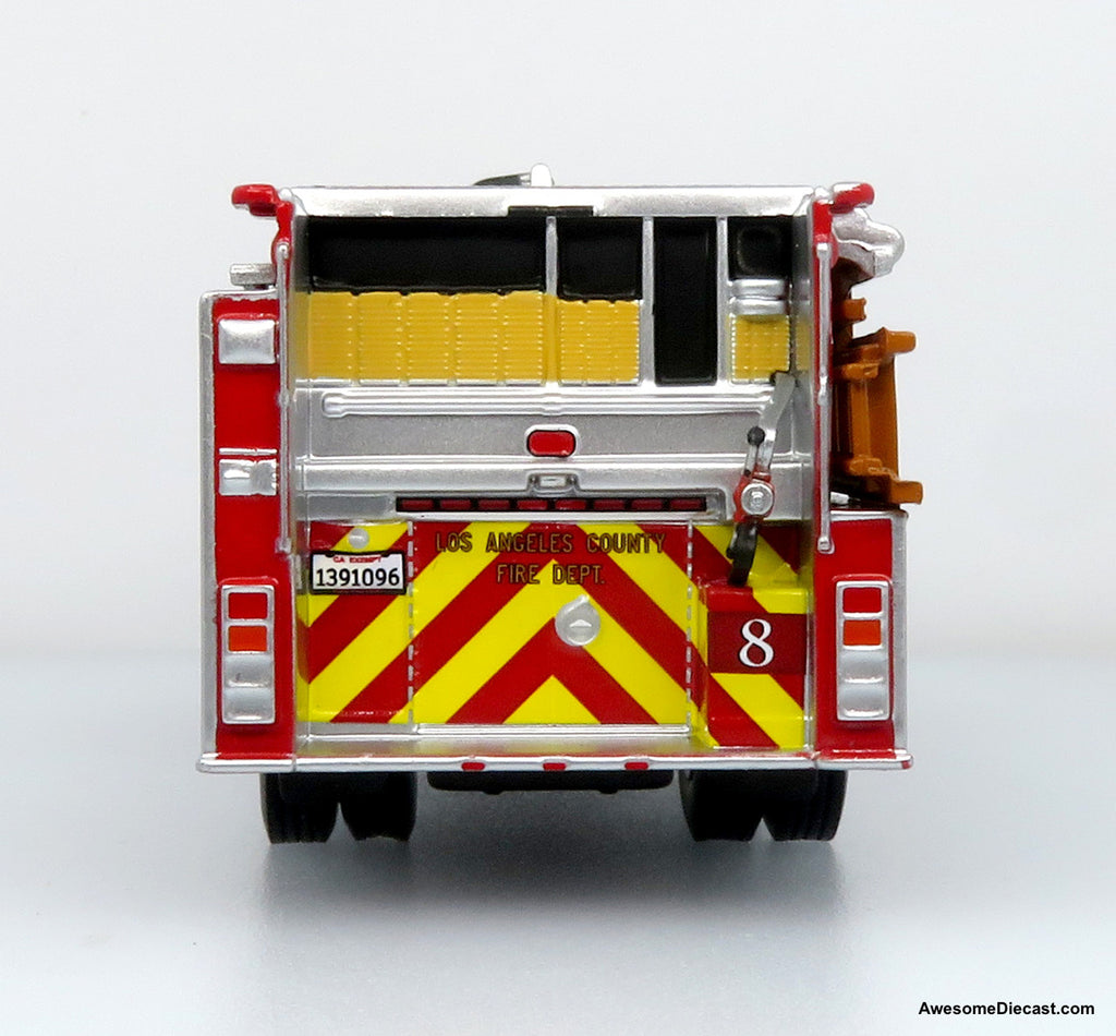 KME Predator Fire Engine: LACFD - Engine 8 Diecast 1:64 Scale Model - Iconic Replicas 64-0455