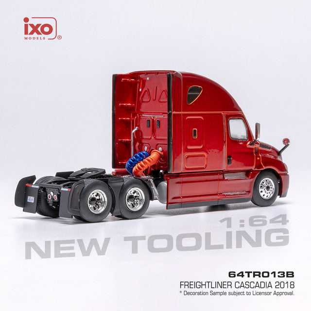 PRE-ORDER 2018 Freightliner Cascadia - Red Diecast 1:64 Scale Model - IXO 64TR013B