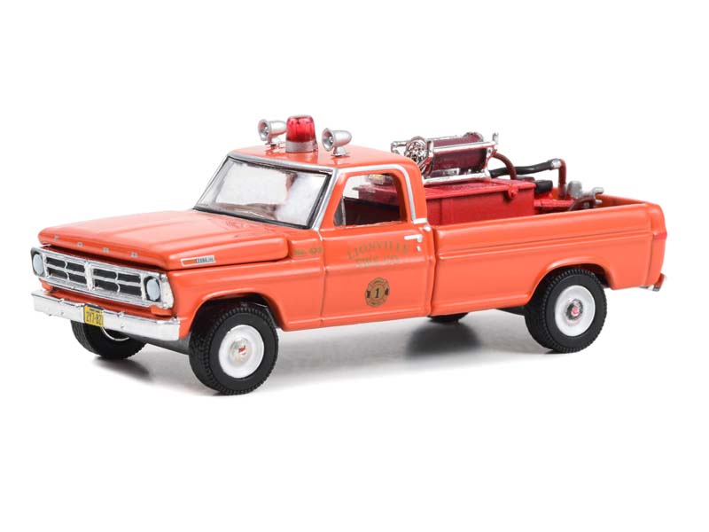 1972 Ford F-250 - Lionville Fire Company w/ Fire Equipment, Hose and Tank (Fire & Rescue) Series 4 Diecast 1:64 Scale Model - Greenlight 67050A