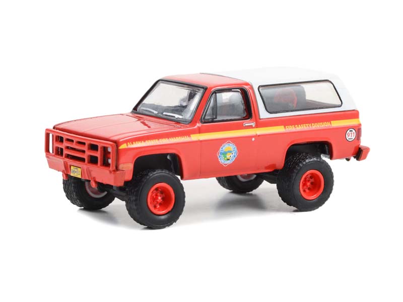1984 Chevrolet M1009 - Alaska State Fire Marshal (Fire & Rescue) Series 4 Diecast 1:64 Scale Model - Greenlight 67050D