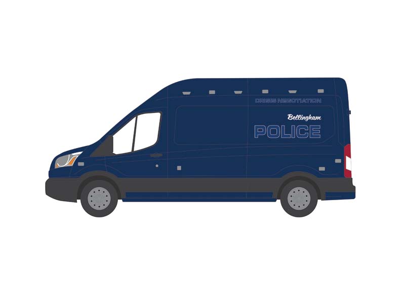 PRE-ORDER 2020 Ford Transit LWB High Roof - Bellingham Crisis Negotiation Team (First Responders Series 2) Diecast 1:64 Scale Model - Greenlight 67060D