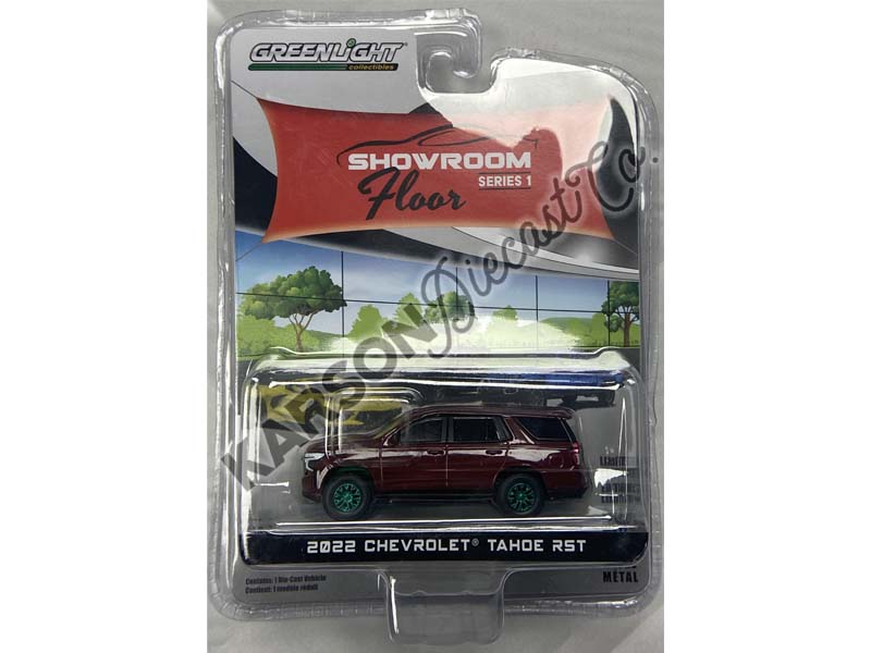 CHASE 2022 Chevrolet Tahoe RST - Auburn Metallic (Showroom Floor Series 1) Diecast 1:64 Scale Model Car - Greenlight 68010B