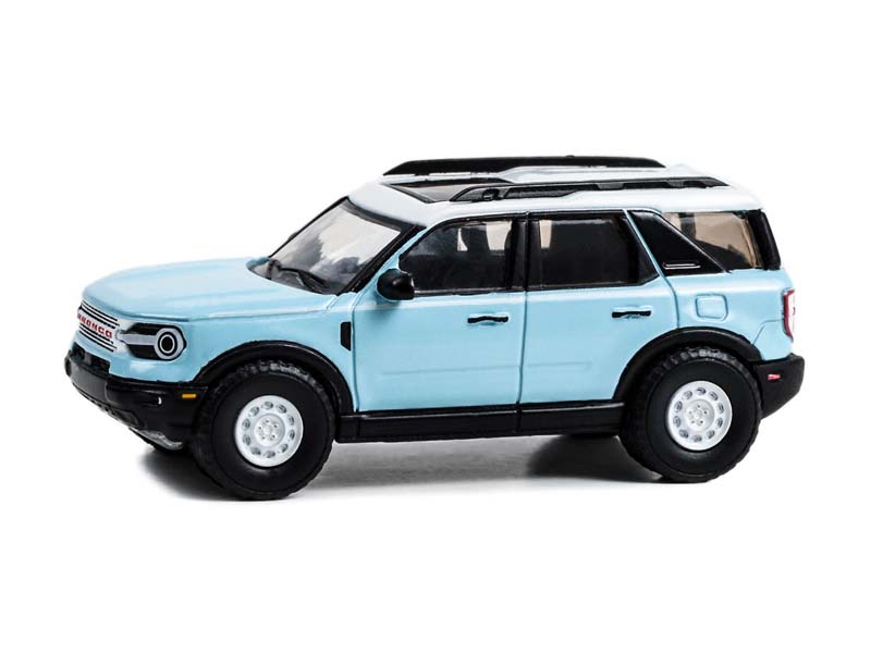 2023 Ford Bronco Sport Heritage Limited Edition - Robin’s Egg Blue (Showroom Floor) Series 3 Diecast 1:64 Scale Model - Greenlight 68030E