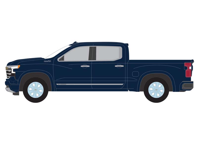 2023 Chevrolet Silverado High Country - Northsky Blue Metallic (Showroom Floor) Series 4 Diecast 1:64 Scale Model - Greenlight 68040A