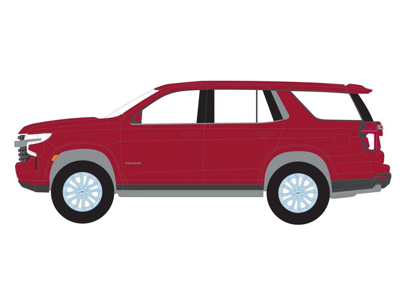 2023 Chevrolet Tahoe LS – Radiant Red (Showroom Floor Series 5) Diecast 1:64 Scale Model - Greenlight 68050D