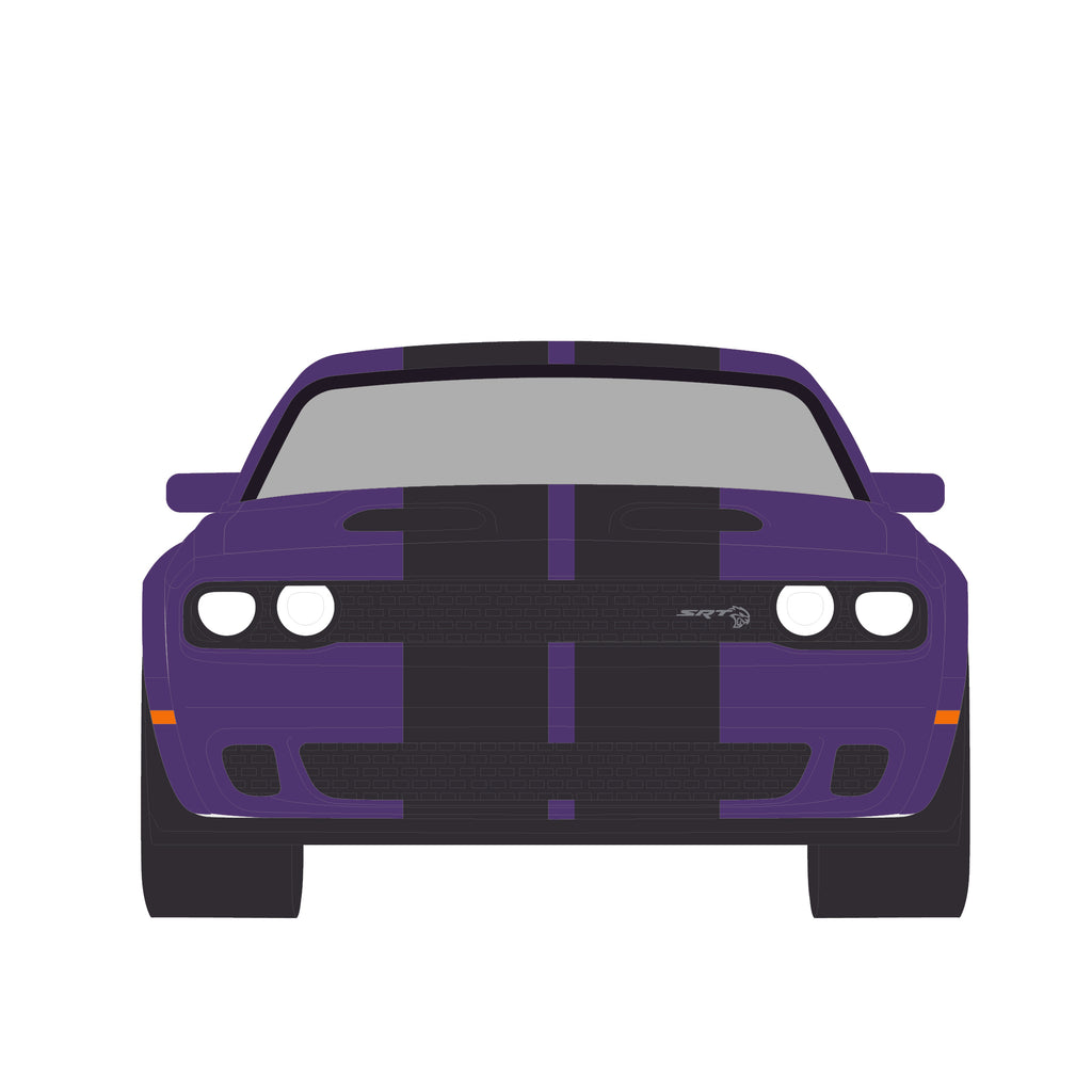 2023 Dodge Challenger SRT Hellcat Jailbreak - Plum Crazy (Showroom Floor Series 7) Diecast 1:64 Scale Model - Greenlight 68070A