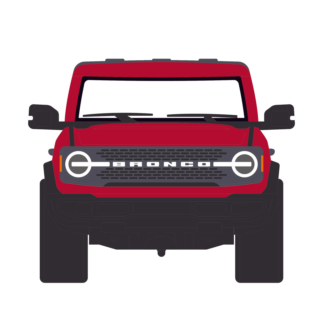 48 PACK 2024 Ford Bronco 4-Door Badlands - Hot Pepper Red Metallic (Showroom Floor Series 7) Diecast 1:64 Scale Model - Greenlight 68070C