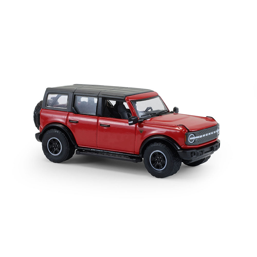48 PACK 2024 Ford Bronco 4-Door Badlands - Hot Pepper Red Metallic (Showroom Floor Series 7) Diecast 1:64 Scale Model - Greenlight 68070C