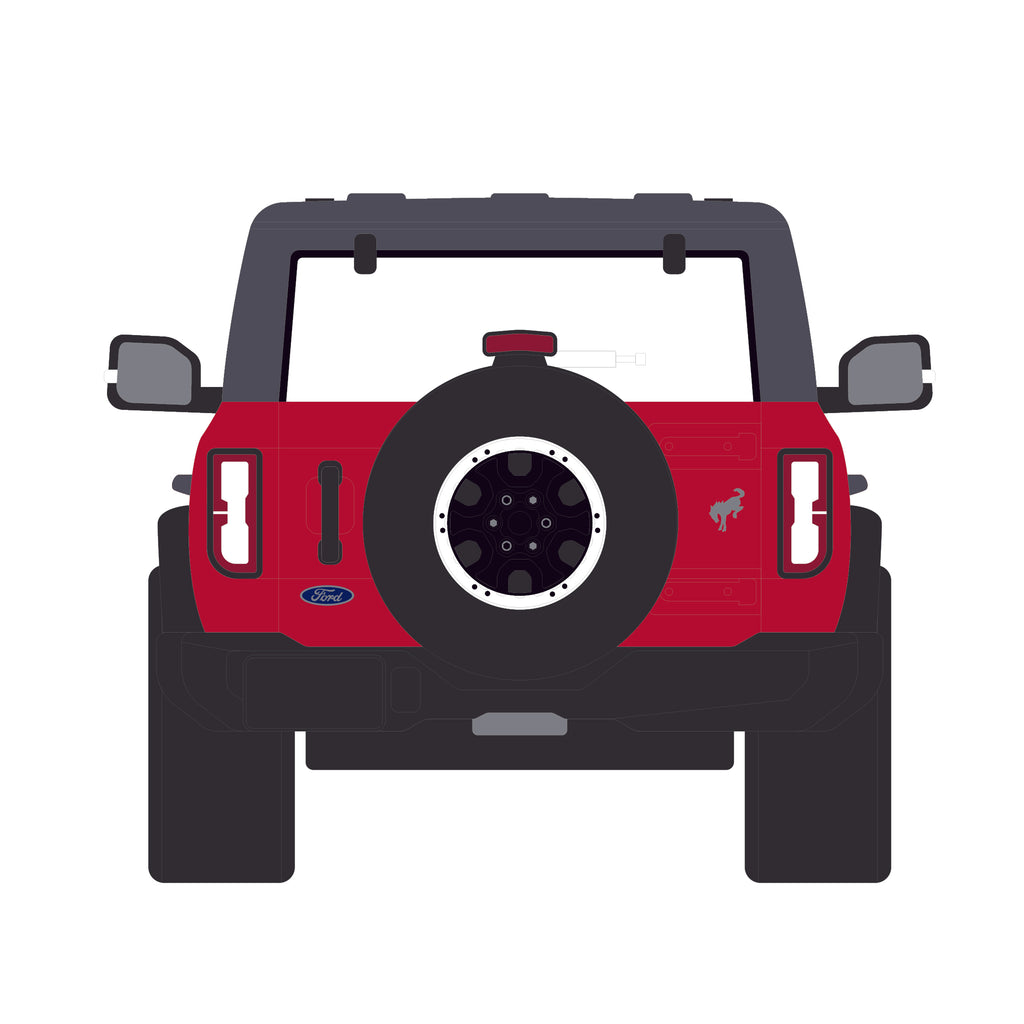 48 PACK 2024 Ford Bronco 4-Door Badlands - Hot Pepper Red Metallic (Showroom Floor Series 7) Diecast 1:64 Scale Model - Greenlight 68070C