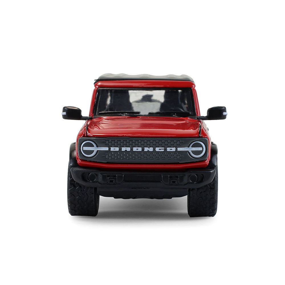 48 PACK 2024 Ford Bronco 4-Door Badlands - Hot Pepper Red Metallic (Showroom Floor Series 7) Diecast 1:64 Scale Model - Greenlight 68070C