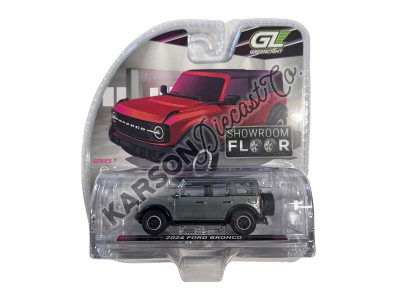 RAW CHASE 2024 Ford Bronco 4-Door Badlands - Hot Pepper Red Metallic (Showroom Floor Series 7) Diecast 1:64 Scale Model - Greenlight 68070C