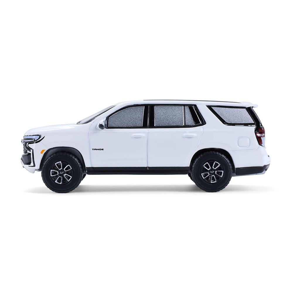 RAW CHASE 2024 Chevrolet Tahoe - Summit White (Showroom Floor Series 7) Diecast 1:64 Scale Models - Greenlight 68070E