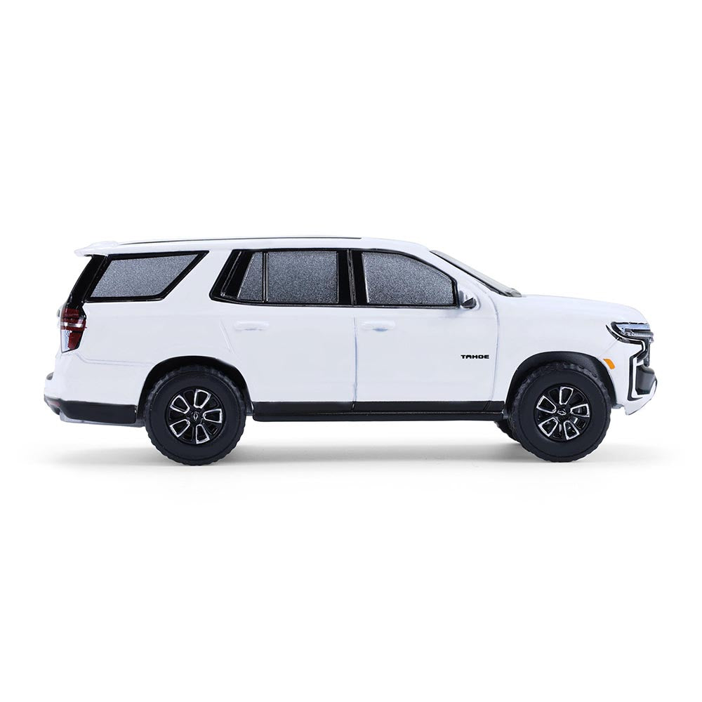 RAW CHASE 2024 Chevrolet Tahoe - Summit White (Showroom Floor Series 7) Diecast 1:64 Scale Models - Greenlight 68070E