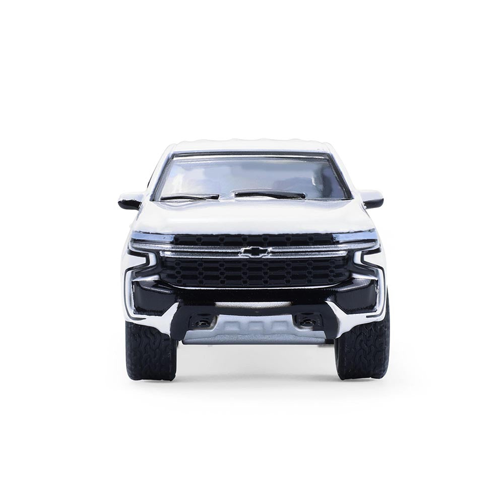 RAW CHASE 2024 Chevrolet Tahoe - Summit White (Showroom Floor Series 7) Diecast 1:64 Scale Models - Greenlight 68070E