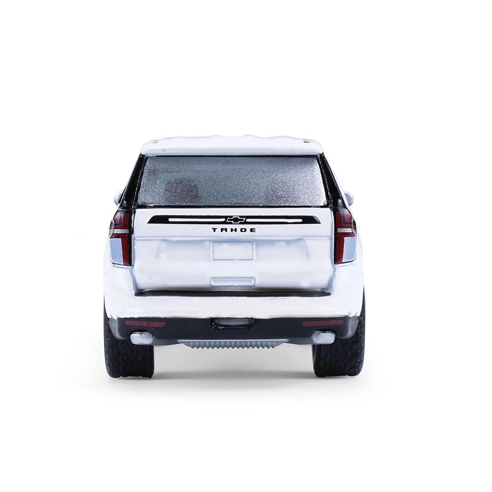 RAW CHASE 2024 Chevrolet Tahoe - Summit White (Showroom Floor Series 7) Diecast 1:64 Scale Models - Greenlight 68070E