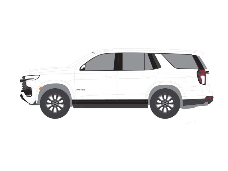 RAW CHASE 2024 Chevrolet Tahoe - Summit White (Showroom Floor Series 7) Diecast 1:64 Scale Models - Greenlight 68070E