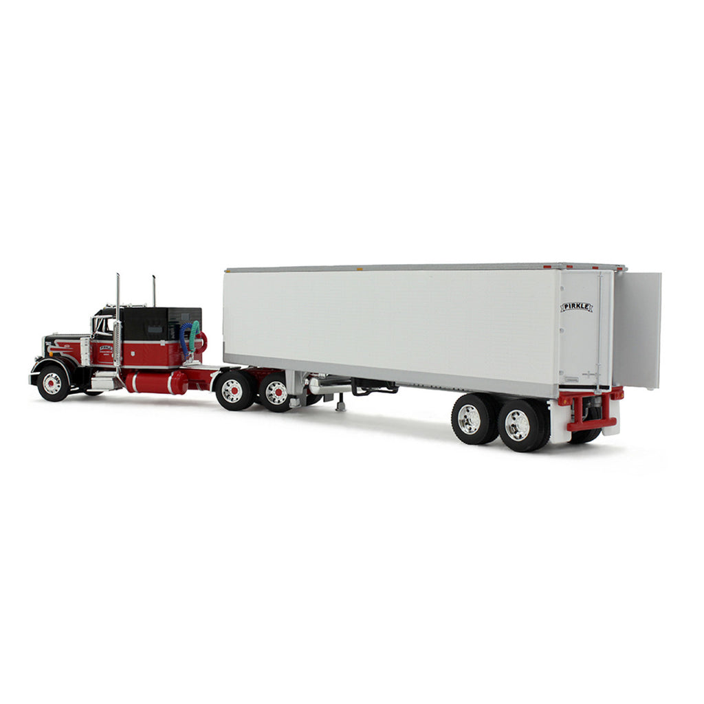 Peterbilt Model 359 w/ 60" Vintage Sleeper w/ 40' Vintage Reefer Trailer - Pirkle Refrigerated Freight Lines (Legacy Series #1) Diecast 1:64 Scale Model - DCP 69-2017