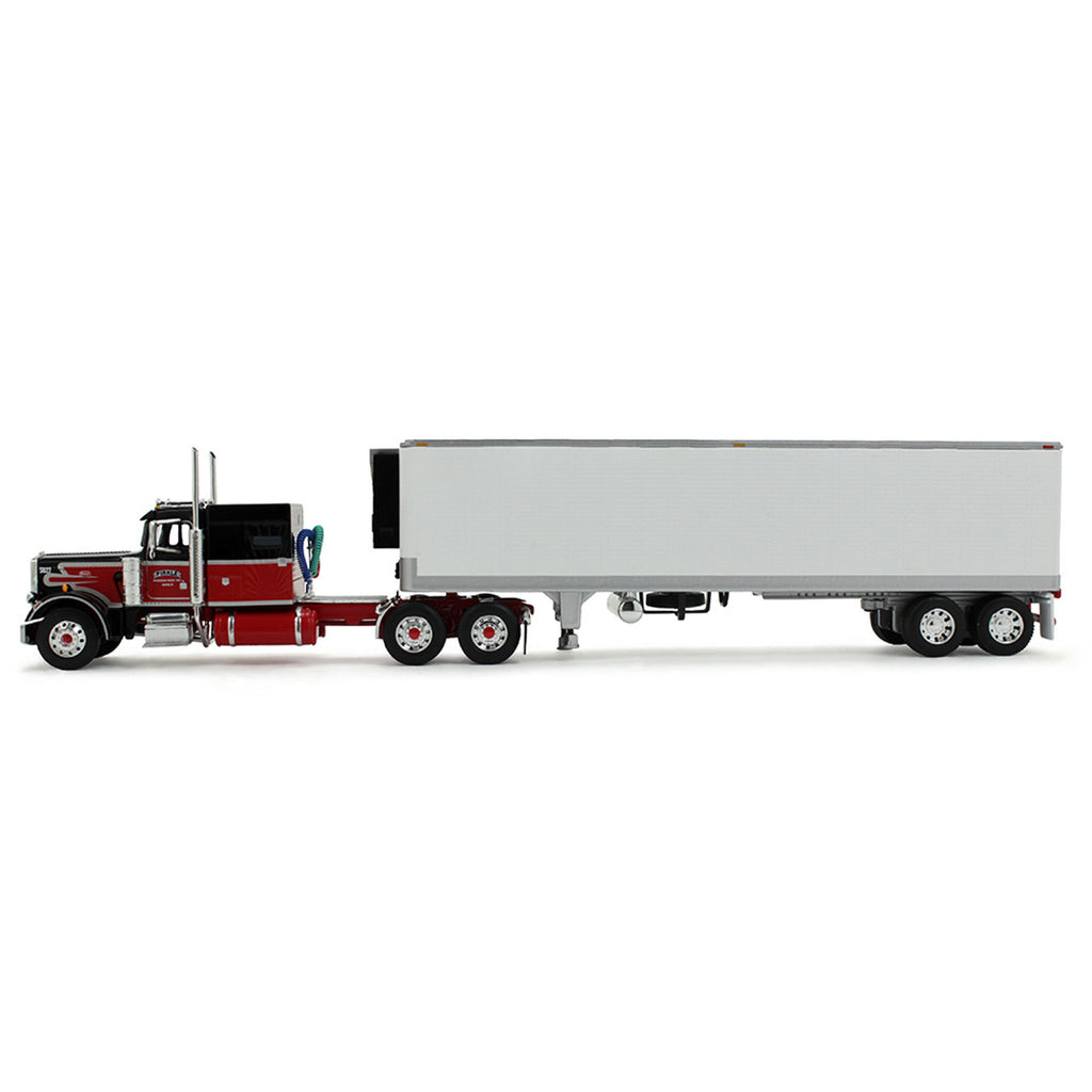 Peterbilt Model 359 w/ 60" Vintage Sleeper w/ 40' Vintage Reefer Trailer - Pirkle Refrigerated Freight Lines (Legacy Series #1) Diecast 1:64 Scale Model - DCP 69-2017