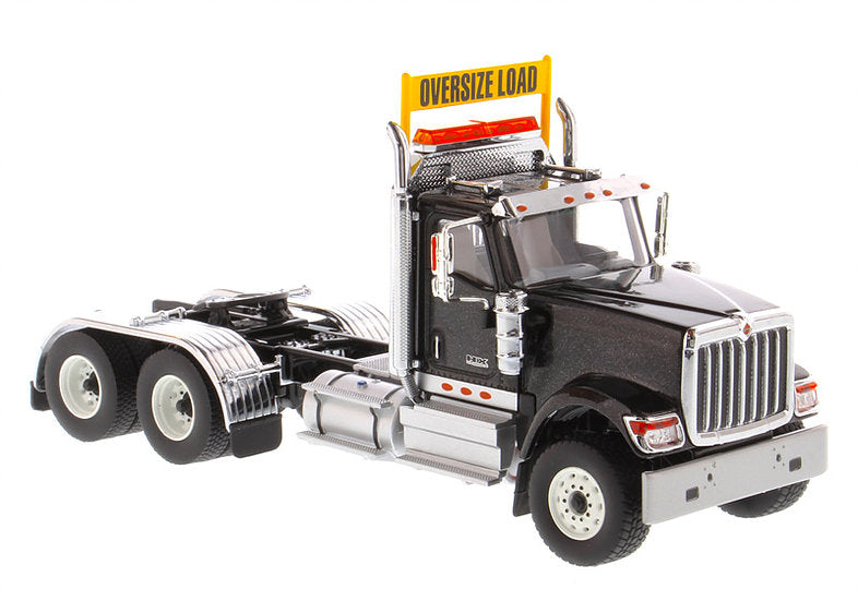 International HX520 Day Cab Tandem Tractor Black (Transport Series) 1:50 Scale Model - Diecast Masters 71003