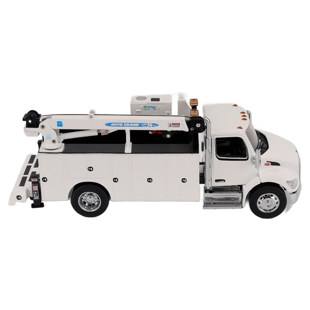 Peterbilt Model 536 Auto-Crane Titan85-Body HC14-Crane Work Truck w/ AC40 Compressor and Miller Trailblazer Welder (Transport Series) Diecast 1:50 Scale Model - Diecast Masters 71214