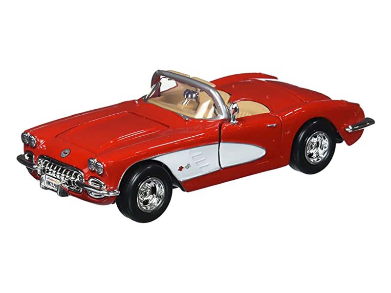 1959 Chevrolet Corvette - Red (Timeless Legends) Diecast 1:24 Scale Model - Motormax 73216RD