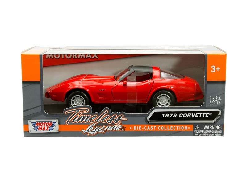 1979 Chevrolet Corvette - Red (Timeless Legends) Diecast 1:24 Scale Model - Motormax 73244RD