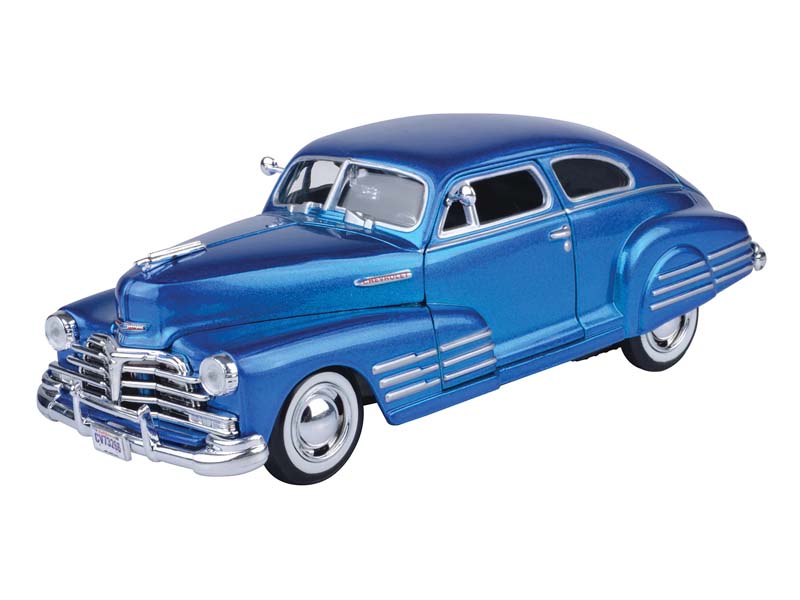 1948 Chevrolet Aerosedan Fleetline - Blue (Timeless Legends) Diecast 1:24 Scale Model - Motormax 73266BL