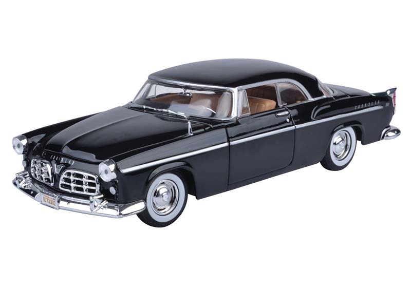 1955 Chrysler C300 - Black Diecast 1:24 Scale Model - Motormax 73302BK