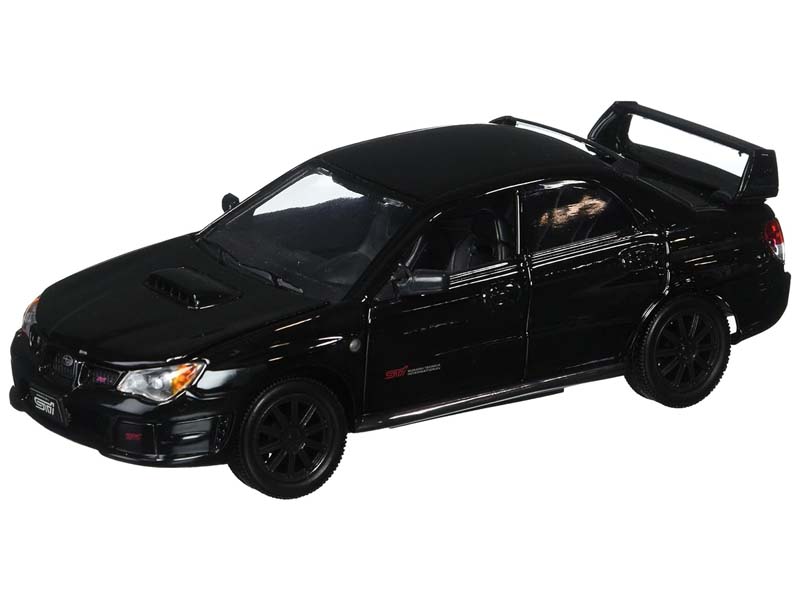 Subaru Impreza WRX STi Black Diecast 1:24 Scale Model - Motormax 73330BK