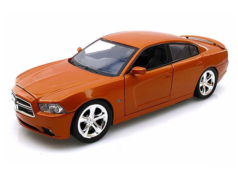 2011 Dodge Charger R/T Hemi - Metallic Orange (Timeless Legends) Diecast 1:24 Model Car - Motormax 73354OR