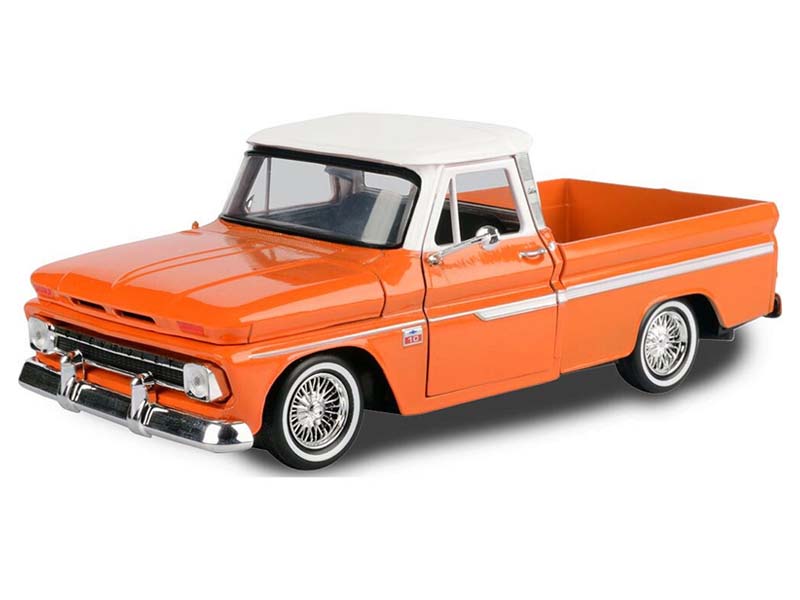 1966 Chevrolet C10 Fleetside Pickup – Copper/Orange (Get Low) Diecast 1:24 Scale Model - Motormax 79034COP