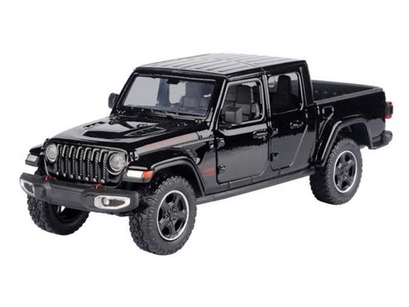 2021 Jeep Gladiator Rubicon - Black Closed Top (Timeless Legends) Diecast 1:24 Scale Model - Motormax 79368BK