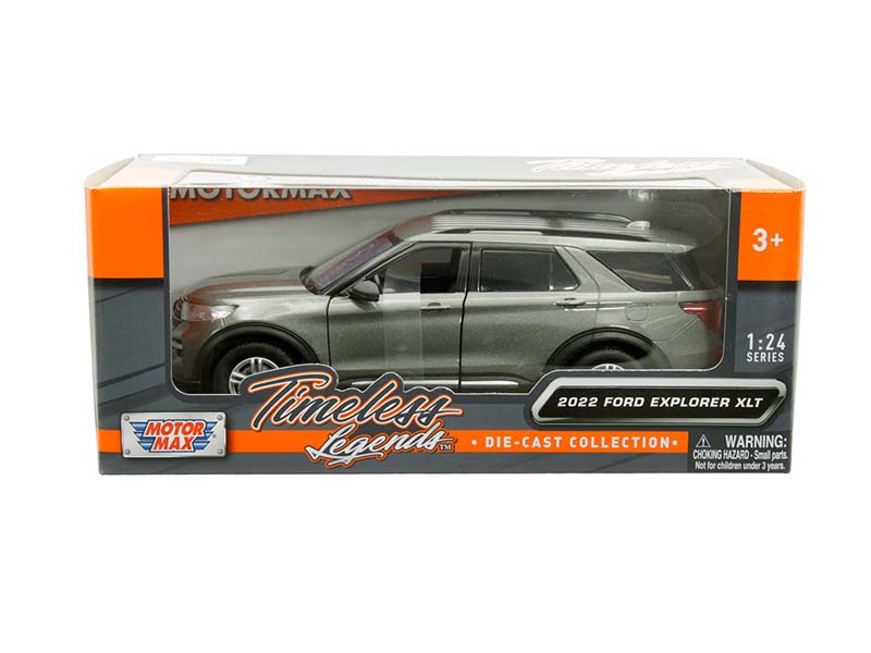 2022 Ford Explorer XLT - Grey (Timeless Legends) Diecast 1:24 Scale Model - Motormax 79378GRY