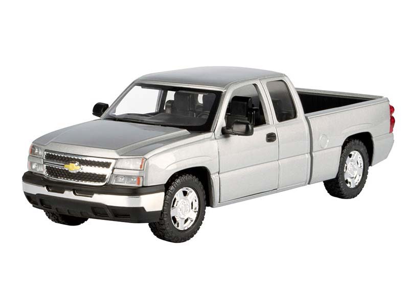 2006 Chevrolet Silverado 1500 – Grey Diecast 1:25 Scale Model - Motormax 79393GRY