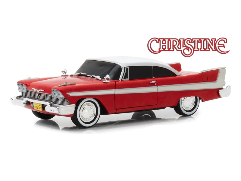 1958 Plymouth Fury (Evil Version w/ Blacked Out Windows) Christine Movie Diecast 1:24 Scale Model - Greenlight 84082