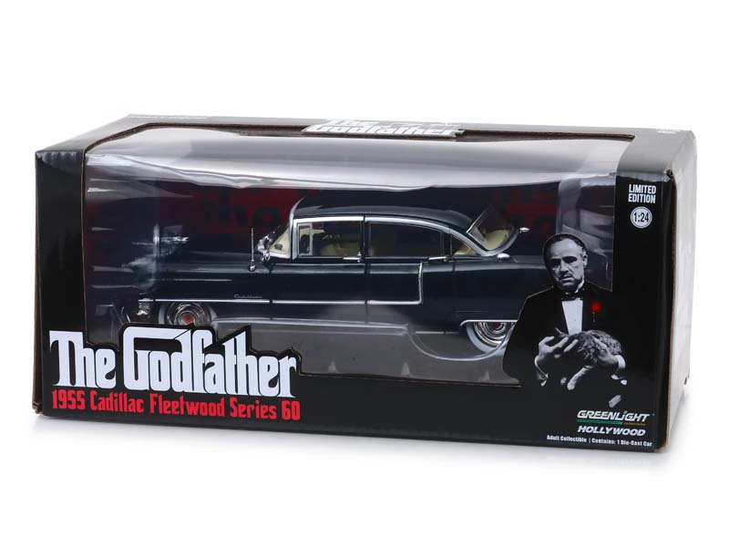 PRE-ORDER 1955 Cadillac Fleetwood Series 60 The Godfather (1972) - Diecast 1:24 Scale Model - Greenlight 84091