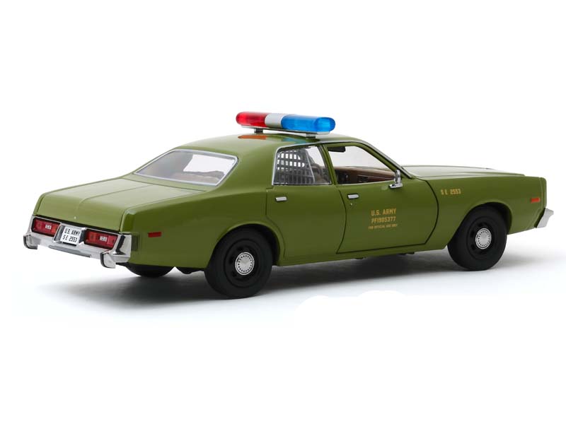 PRE-ORDER 1977 Plymouth Fury U.S. Army Police – The A-Team (Hollywood Series 10) Diecast 1:24 Scale Model - Greenlight 84103