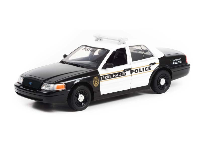 2011 Ford Crown Victoria Police Interceptor Terre Haute, Indiana (Hot Pursuit) Diecast 1:24 Scale Model - Greenlight 84124